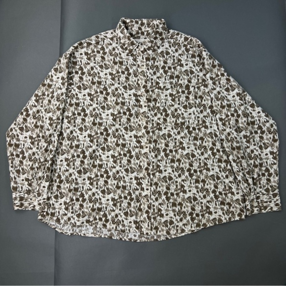 Boxy Y2K Cheetah Print Shirt